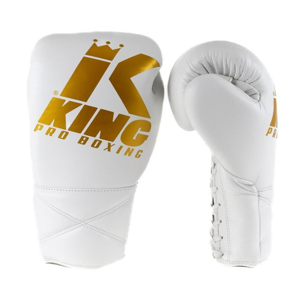 Gants de Boxe KING PRO BOXING | Blanc/Or | KPB XK Series