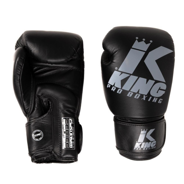 Gants de Boxe KING PRO BOXING | Noir/Gris | Platinum Series