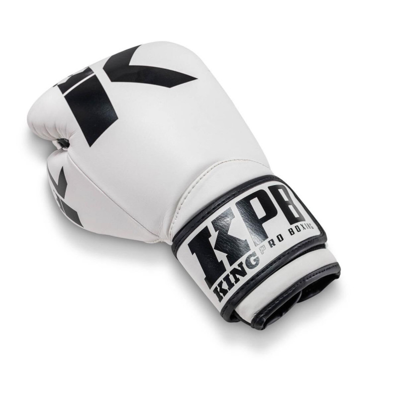 Gants de Boxe King Pro Boxing | Noir et Blanc | KPB