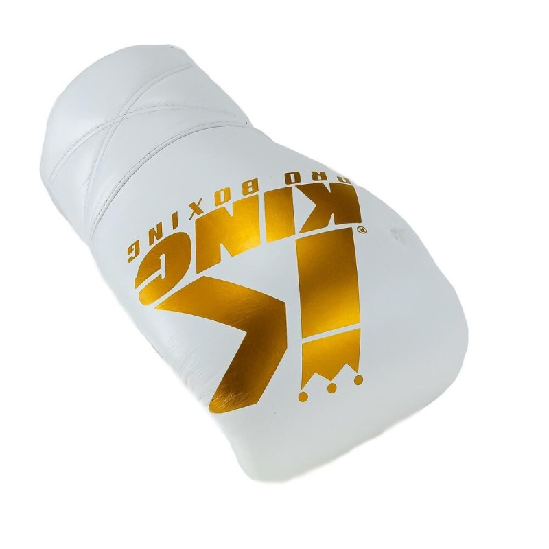 Gants de Boxe KING PRO BOXING | Blanc/Or | KPB XK Series