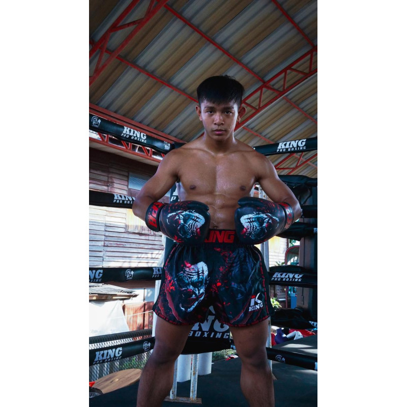 Gants de Boxe KING PRO BOXING | Noir/Rouge/Blanc | Scary Series