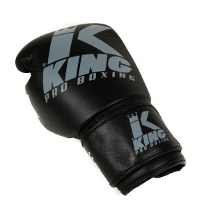 Gants de Boxe KING PRO BOXING | Noir/Gris | Platinum Series