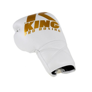 Gants de Boxe KING PRO BOXING | Blanc/Or | KPB XK Series