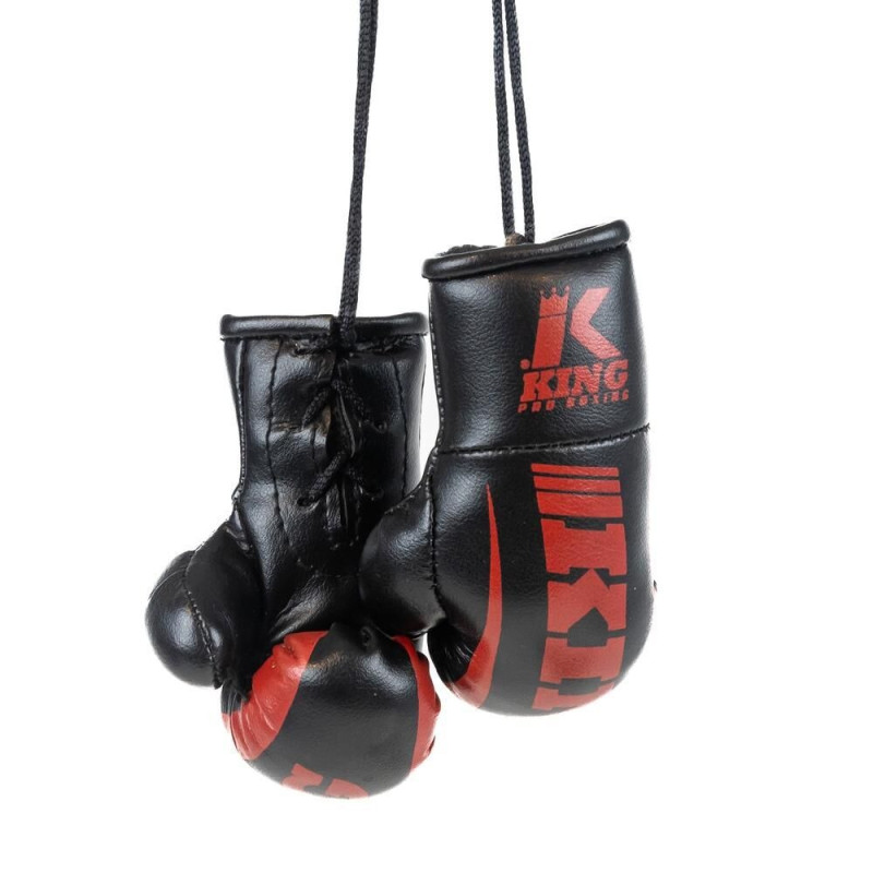 Gants de Boxe Miniatures KING PRO BOXING | Noir/Rouge | REVO Series