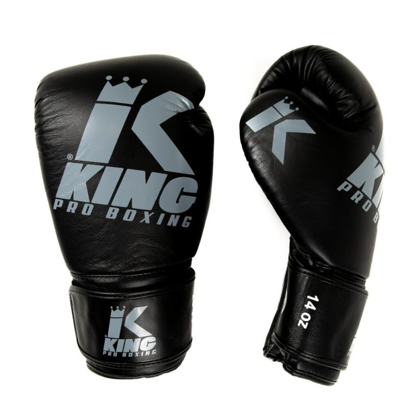 Gants de Boxe KING PRO BOXING | Noir/Gris | Platinum Series