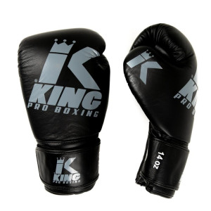 Gants de Boxe KING PRO BOXING | Noir/Gris | Platinum Series