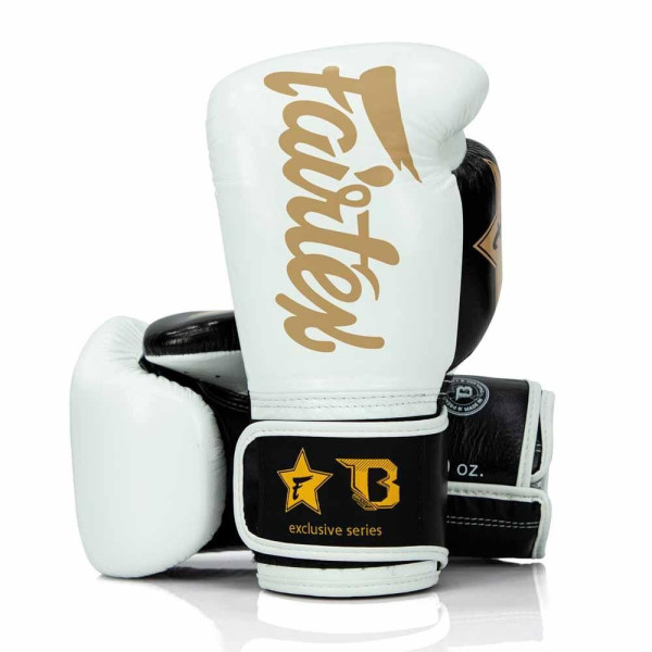 Gants de Boxe FAIRTEX X BOOSTER | Blanc/Noir/Or | FXB