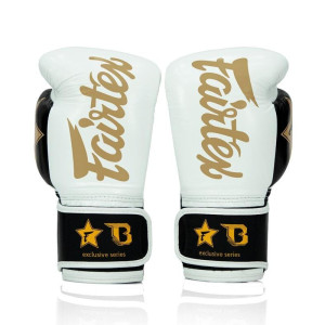 Gants de Boxe FAIRTEX X BOOSTER | Blanc/Noir/Or | FXB