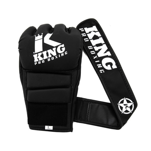 Gants MMA King Pro Boxing | Noir et Blanc | Pro MMA Gloves