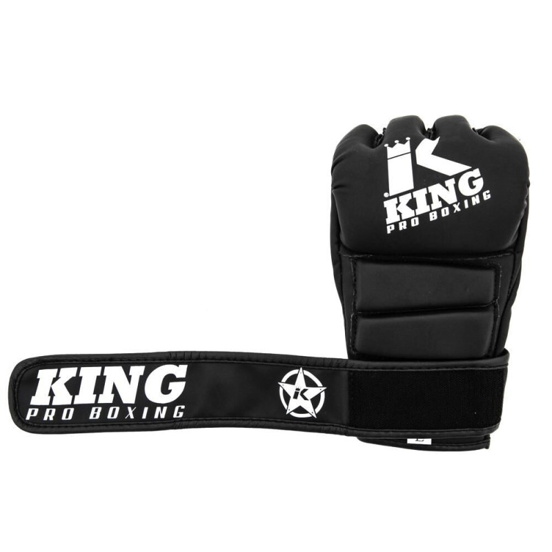 Gants MMA King Pro Boxing | Noir et Blanc | Pro MMA Gloves