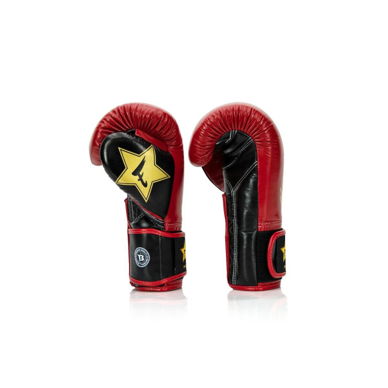 Gants de Boxe Fairtex x Booster | Rouge/Noir/Or | FXB
