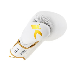 Gants de Boxe King Pro Boxing | Blanc et Or | KPB