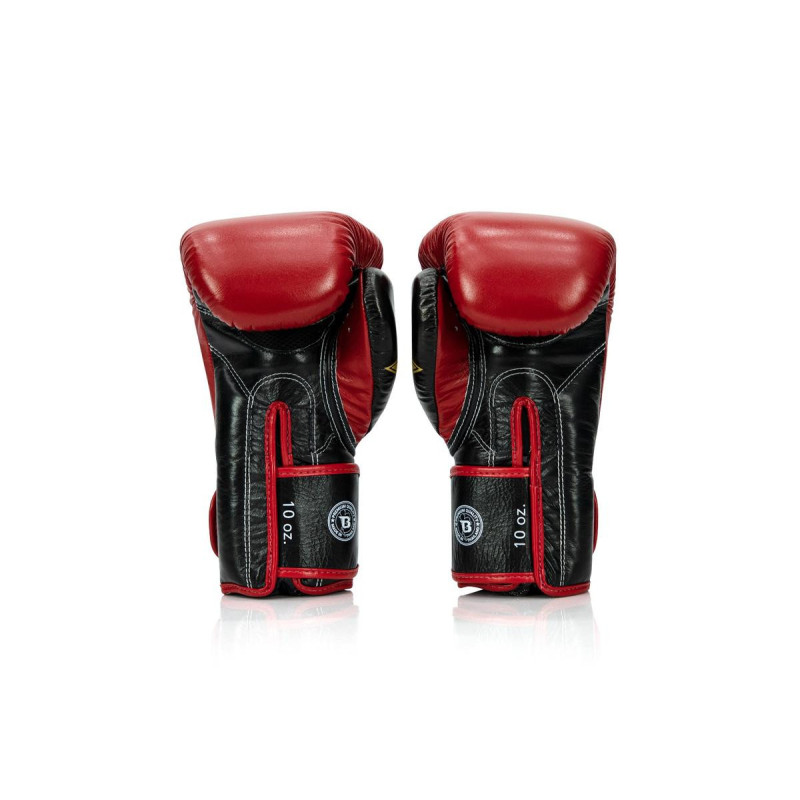 Gants de Boxe Fairtex x Booster | Rouge/Noir/Or | FXB
