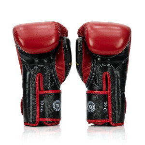 Gants de Boxe Fairtex x Booster | Rouge/Noir/Or | FXB