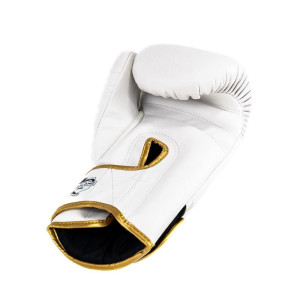 Gants de Boxe King Pro Boxing | Blanc et Or | KPB