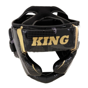 Casque de Boxe King Pro Boxing | Noir/Gris/Or | Shogun Series