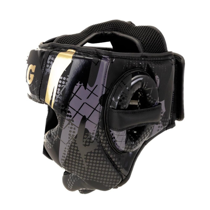 Casque de Boxe King Pro Boxing | Noir/Gris/Or | Shogun Series