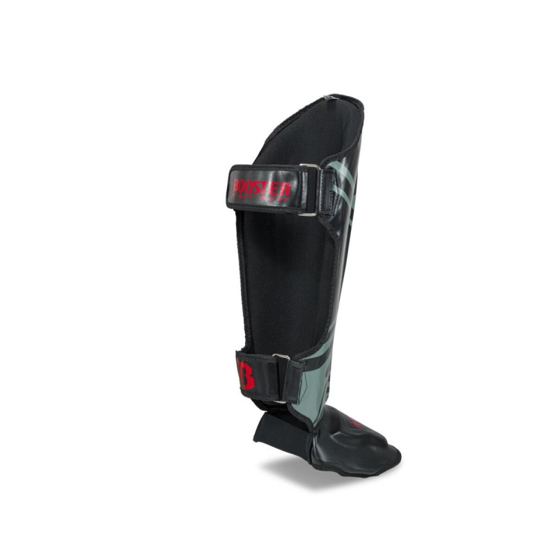 Protège-tibias Booster Fight Gear | Noir/Vert | V10 Series