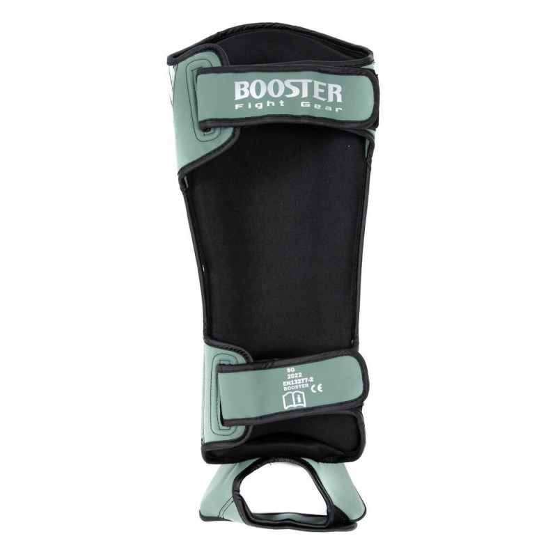 Protège-tibias Booster Fight Gear | Vert/Blanc | Bangkok Series