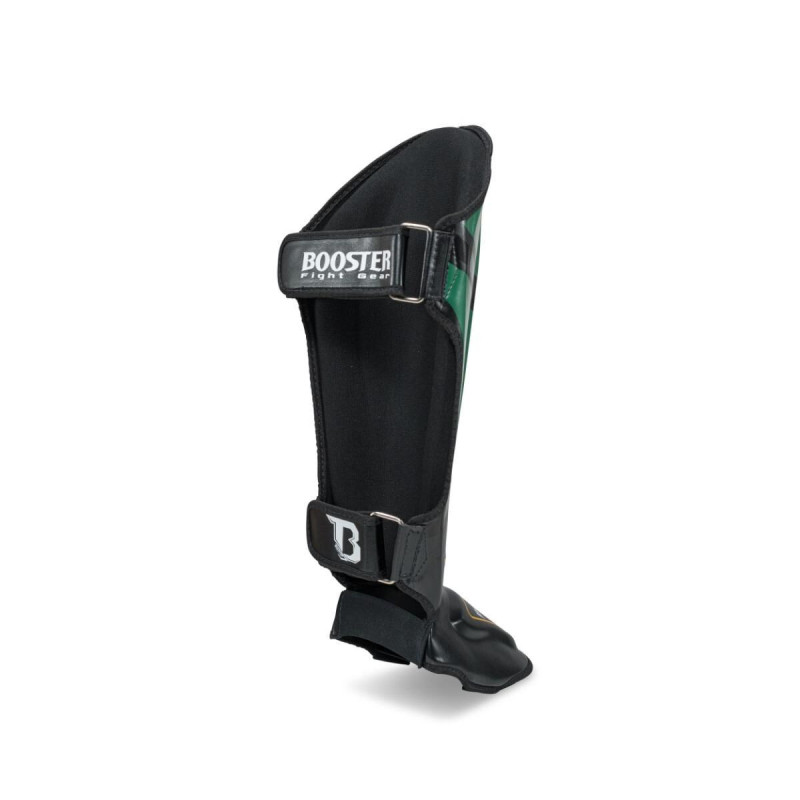 Protège-tibias Booster Fight Gear | Noir/Vert/Orange | V10 Series