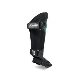 Protège-tibias Booster Fight Gear | Noir/Vert/Orange | V10 Series