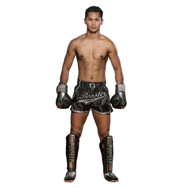 Protège-tibias Booster Fight Gear | Silver | V3