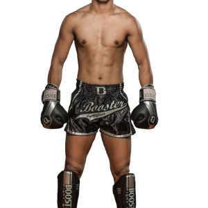 Protège-tibias Booster Fight Gear | Silver | V3