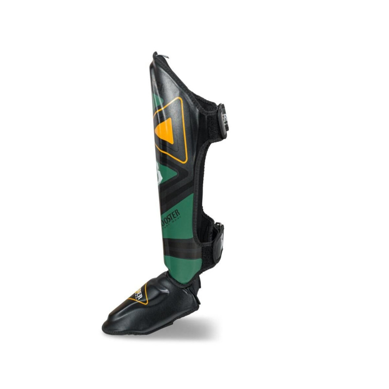 Protège-tibias Booster Fight Gear | Noir/Vert/Orange | V10 Series