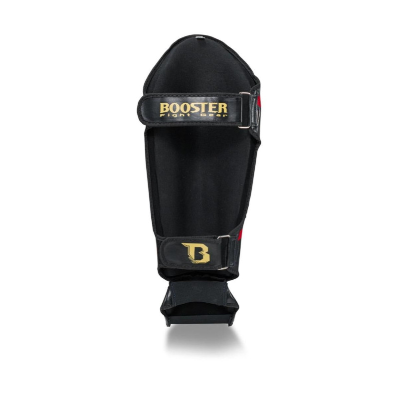 Protège-tibias Booster Fight Gear | Noir/Rouge | V10 Series