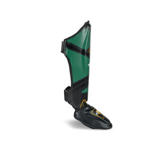 Protège-tibias Booster Fight Gear | Noir/Vert/Orange | V10 Series