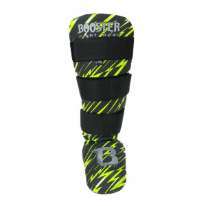 Protège-tibias Booster Fight Gear | Noir/Jaune | Youth Combat Series
