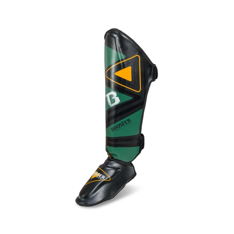 Protège-tibias Booster Fight Gear | Noir/Vert/Orange | V10 Series