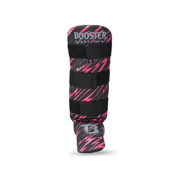 Protège-tibias Booster Fight Gear | Noir/Rose | Youth Combat Series