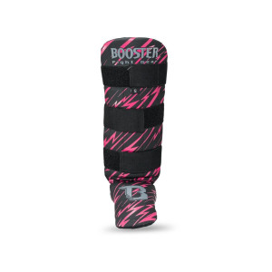 Protège-tibias Booster Fight Gear | Noir/Rose | Youth Combat Series