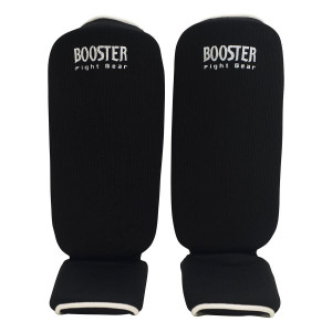 Protège-tibias Booster Fight Gear | Noir | AMSG-1 Slip-On