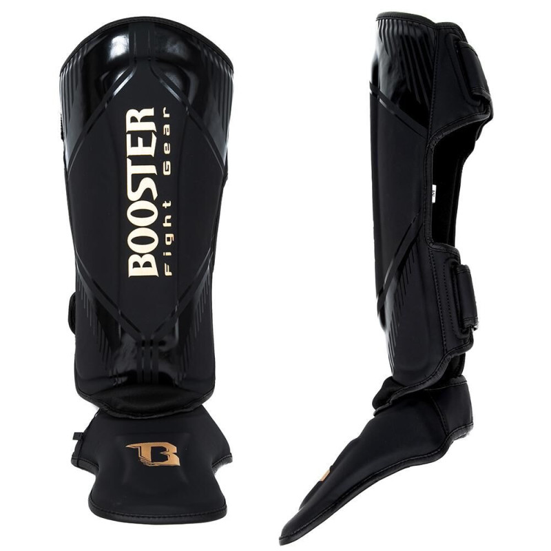 Protège-tibias Booster Fight Gear | Noir | Bangkok Series