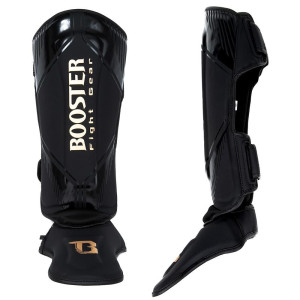 Protège-tibias Booster Fight Gear | Noir | Bangkok Series