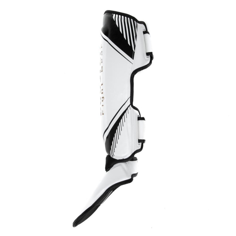 Protège-tibias Booster Fight Gear | Noir/Blanc | Bangkok Series