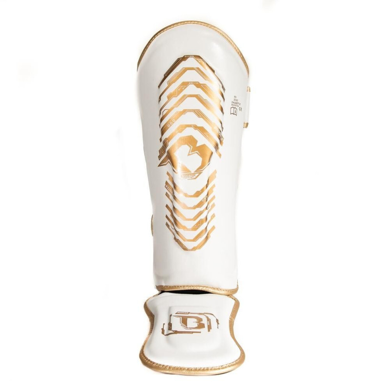 Protège-tibias BOOSTER FIGHT GEAR | Blanc/Or | SG Youth Elite V2