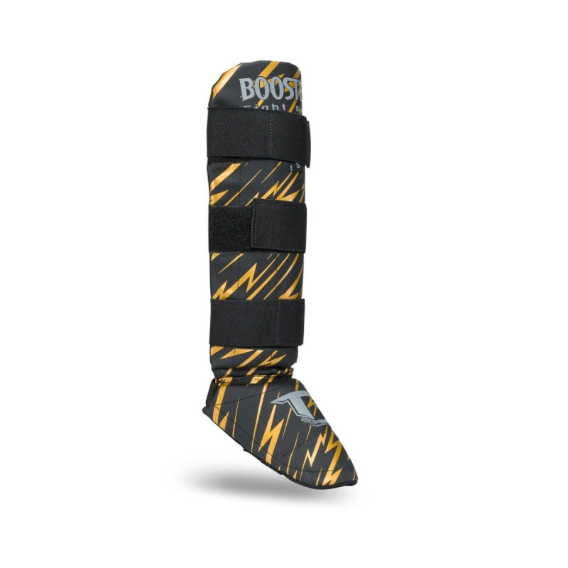 Protège-tibias Booster Fight Gear Enfant | Noir/Orange