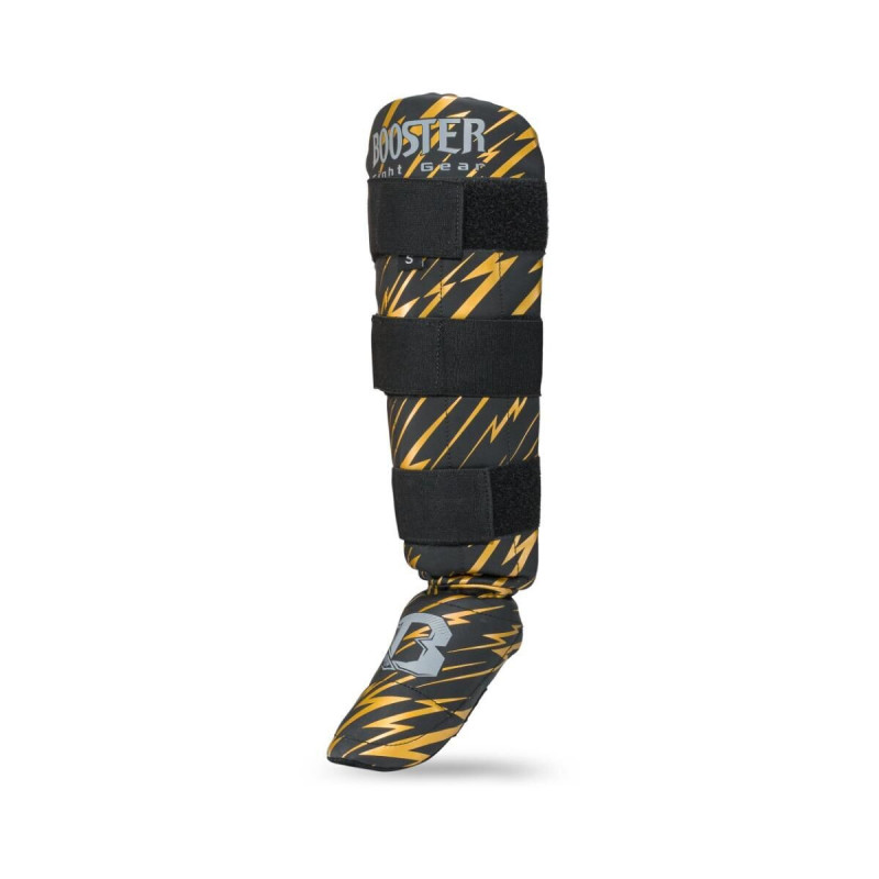 Protège-tibias Booster Fight Gear Enfant | Noir/Orange