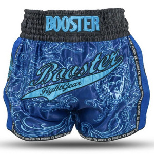 Short Muay Thai Booster Fight Gear | Blue | BFG Medusa
