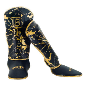 Protège-tibias BOOSTER FIGHT GEAR | Gold Marble | SG Youth