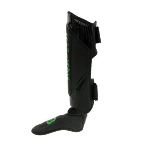 Protège-tibias Booster Fight Gear | Noir/Vert | Bangkok Series