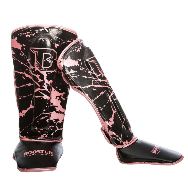 Protège-tibias Booster Fight Gear Enfant | Marbre Rose