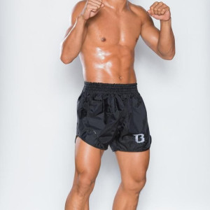 Short Muay Thai Booster Fight Gear | Black | BFG Retyro Hybrid