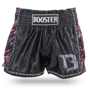 Short Muay Thai Booster Fight Gear | Black/Pink | Combat Series