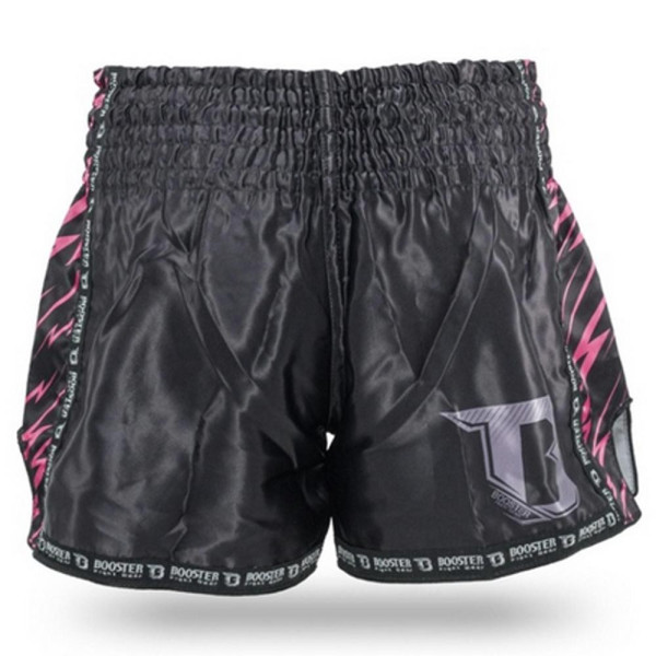 Short Muay Thai Booster Fight Gear | Black/Pink | Combat Series