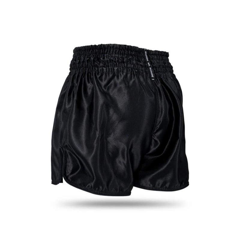 Short Muay Thai Booster Fight Gear | Black/Yellow | BFG Thunder