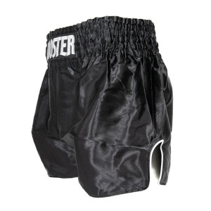 Short Muay Thai Booster Fight Gear | Black | TBT Plain V2